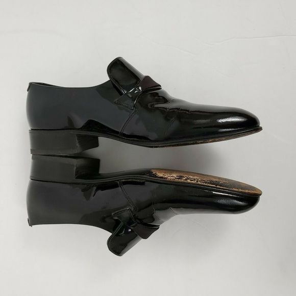 Florsheim dress shoes 7 groom designer shiny black - Picture 6 of 7